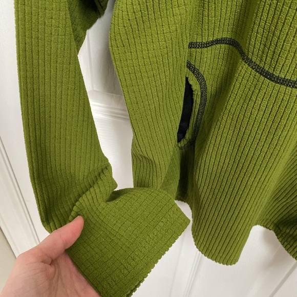 Melanzana Green Micro grid Hoodie - Picture 3 of 5